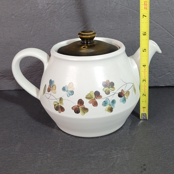 Vintage Denby Stoneware Shamrock Teapot with Lid Excellent - Picture 9 of 13